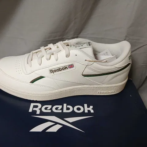 REEBOK CLUB C 85 VEGAN SNEAKERS – WHITE – MEN'S UK 11.5