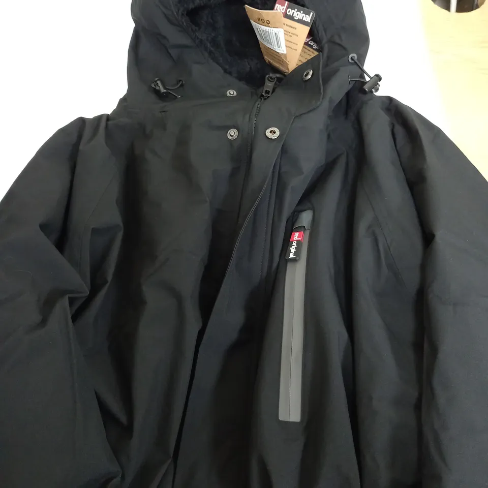 RED ORIGINAL BLACK WATERPROOD COAT SIZE M