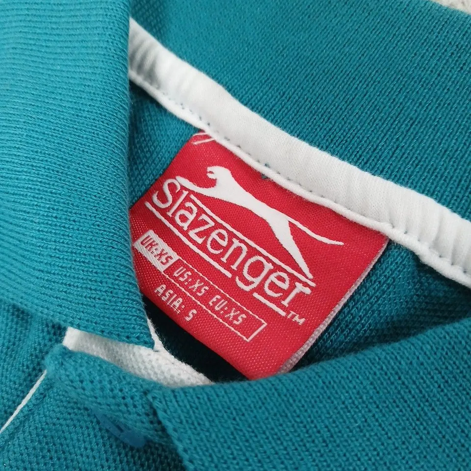 SLAZENGER TURQUOISE POLO SHIRT XS
