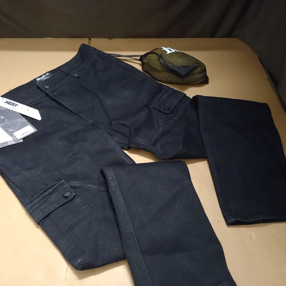BULL-IT MENS RANGER BLACK EASY JEANS - LONG LEG W34"