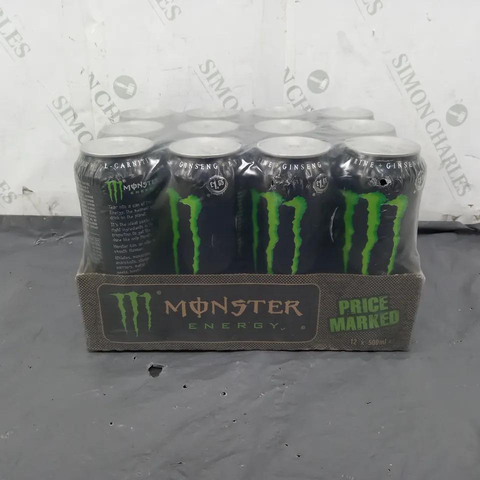 12 PACK MONSTER ENERGY 500ML 