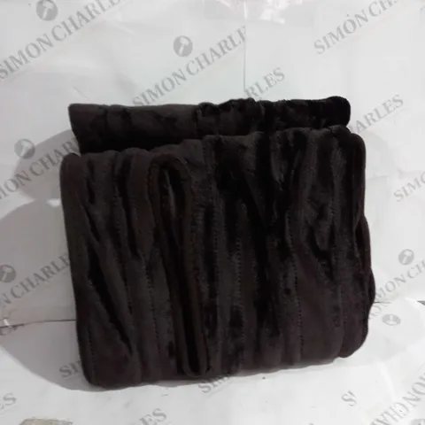 COZEE HOME HEATED PLUSH WEARABLE BLANKET - CHOCOLATE