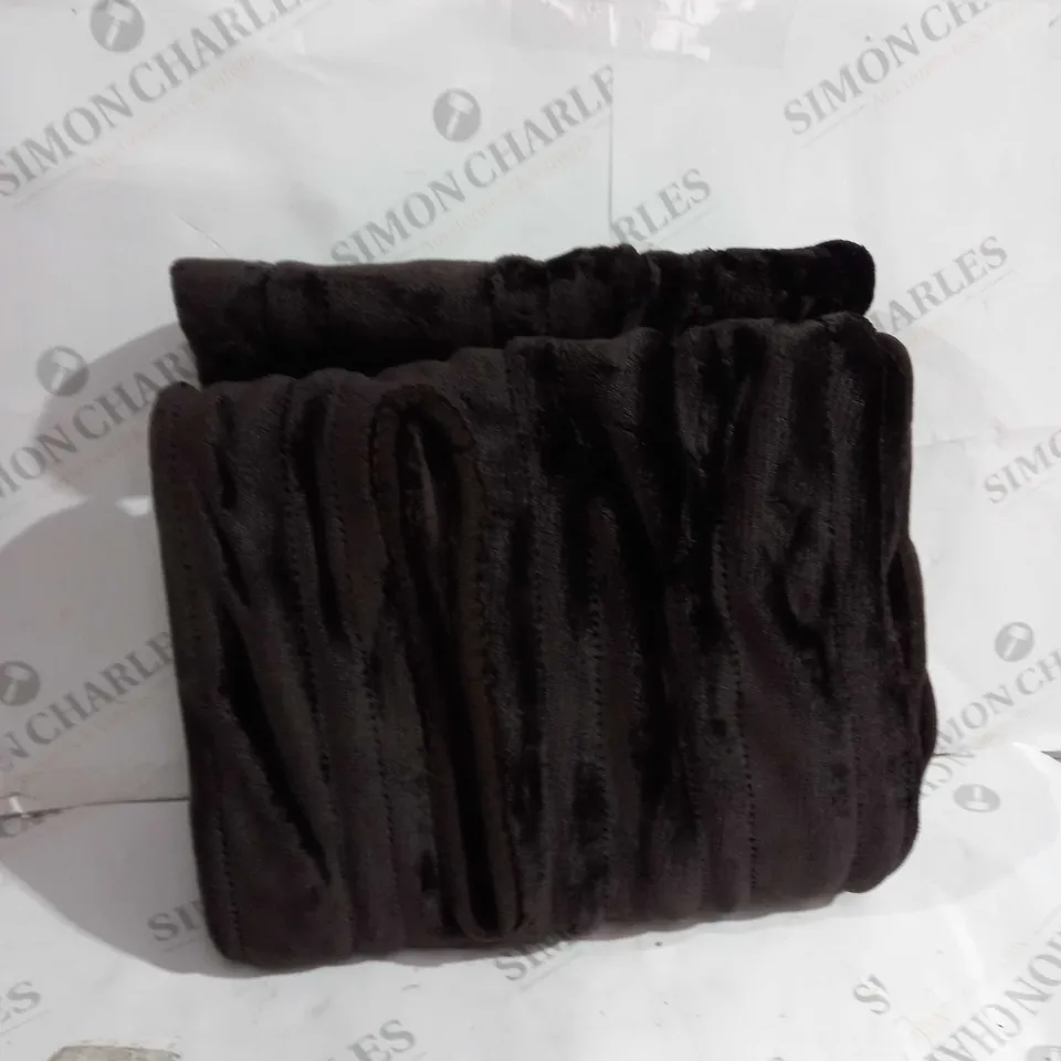 COZEE HOME HEATED PLUSH WEARABLE BLANKET - CHOCOLATE