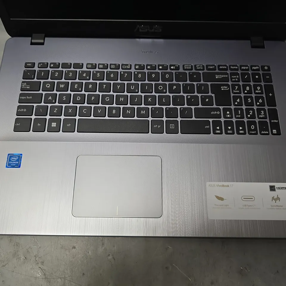 BOXED ASUS VIVOBOOK 17 LAPTOP CELERON