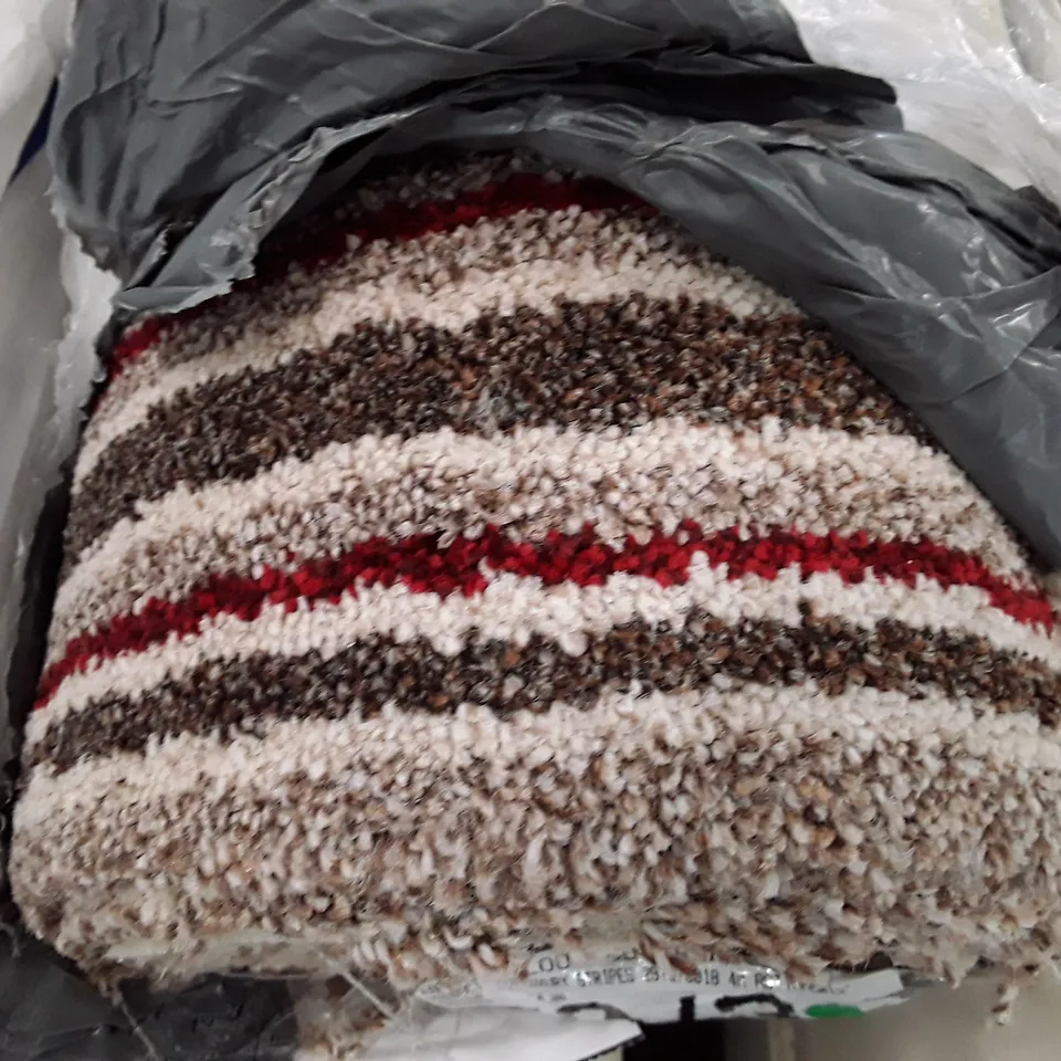 ROLL OF QUALITY STS LUXURY STRIPES CARPET APPROXIMATELY 6.7×4M