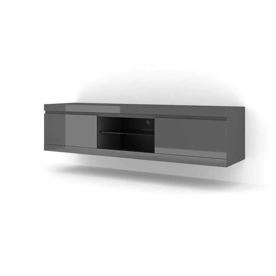 BOXED GERTRUDE TV STAND - GREY - UPTO 75"