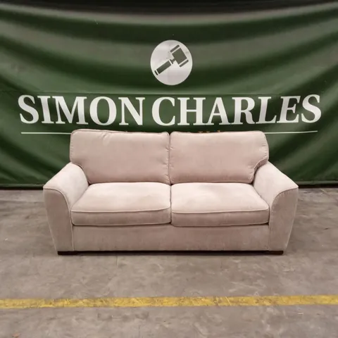 HARLOW 3 SEATER STANDARD BACK FABRIC SOFA - NATURAL
