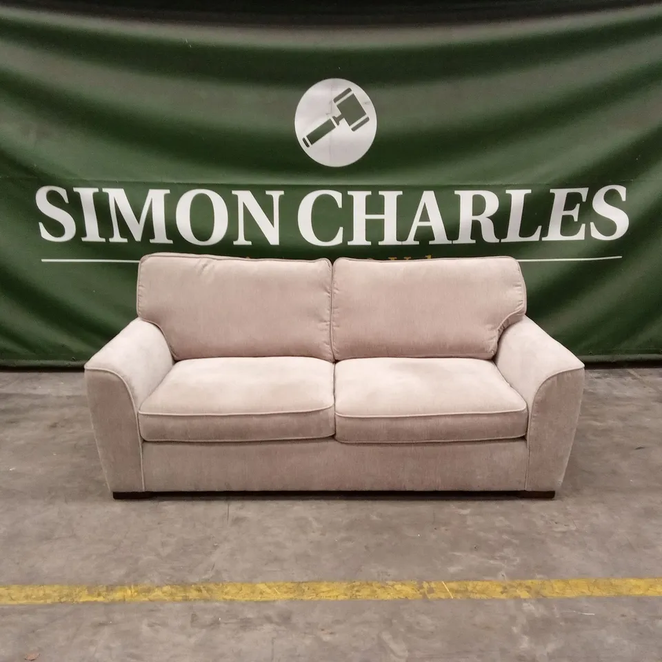 HARLOW 3 SEATER STANDARD BACK FABRIC SOFA - NATURAL RRP £649