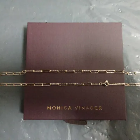 BOXED MONICA VINADER CHAIN ROSE GOLD NECKLACE 