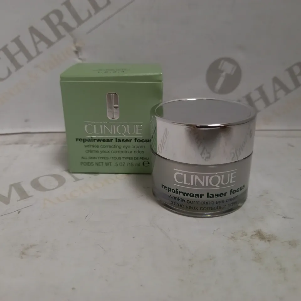 CLINIQUE REPAIRWEAR LASER FOCUS WRINKLE CORRECTING EYE CREAM 15ML