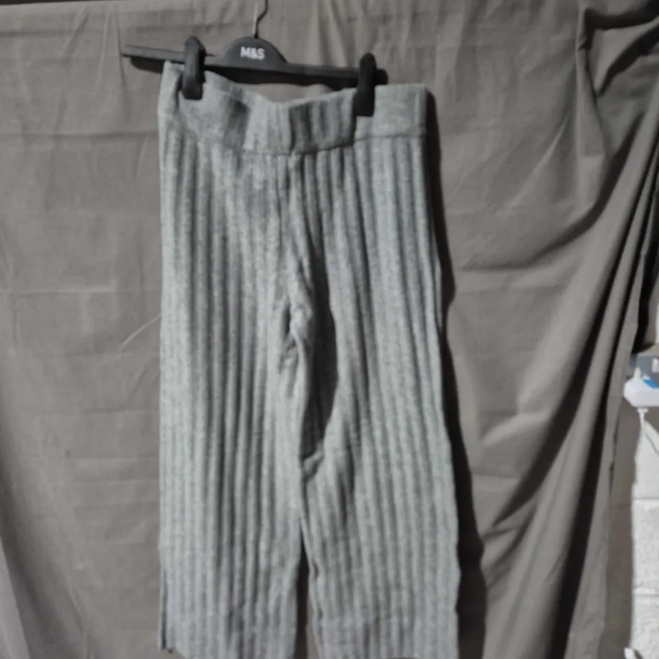 MANGO MNG WOMEN'S PYJAMA PANTS 508 MARIANA – GREY PINSTRIPE, UK L