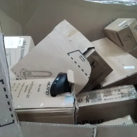PALLET OF ASSORTED HOUSEHOLD GOODS AND PRODUCTS TO INCLUDE;ELECTRIC FRYER,BIKE,COFFEE MACHINE