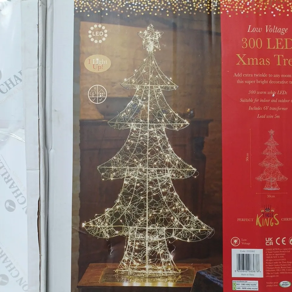 BOXED LED CHRISTMAS TREE LIGHT 90CM  RRP £39.99