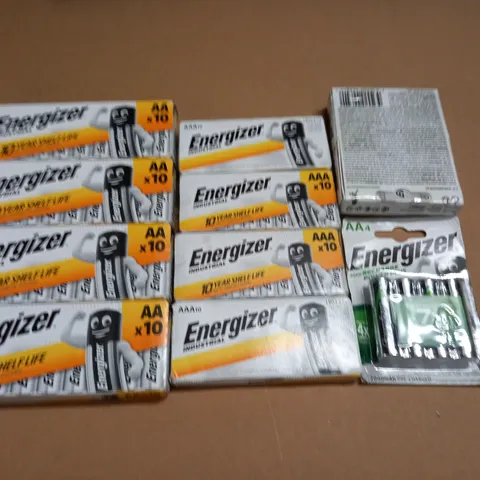 LOT OF 11 ASSORTED PACKS OF ENERGIZER BATTERIES
