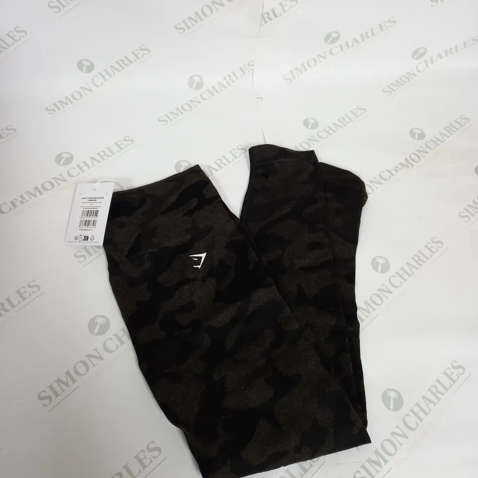 GYMSHARK ADAPT CAMO SEAMLESS LEGGINGS SIZE M