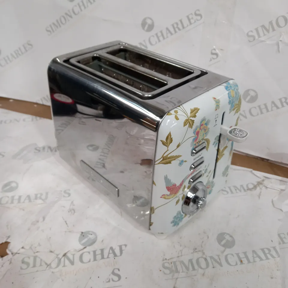 LAURA ASHLEY ELVEDEN PRINT 2 SLICE TOASTER