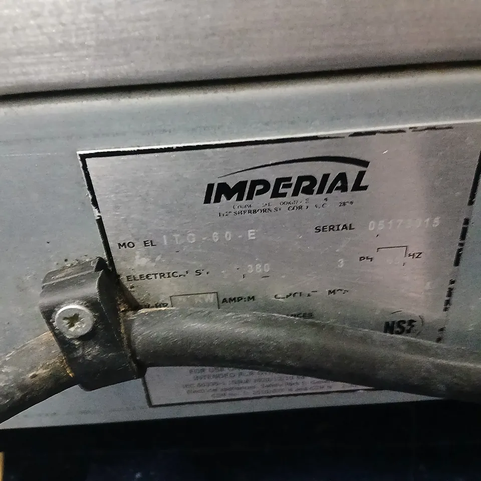 IMPERIAL COMMERCIAL ELECTRIC GRIDDLE – STAINLESS STEEL, FLAT-TOP