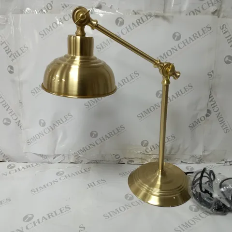 BOXED AVRIL DESK TABLE LAMP IN SATIN BRASS