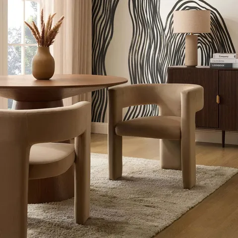 BOXED DUSK QUINN CHAIR - LATTE (1 BOX)