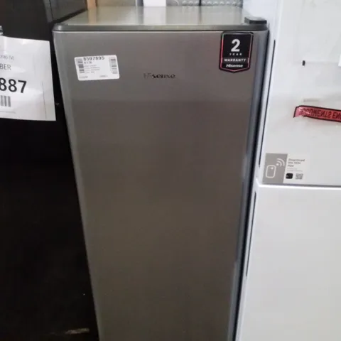 HISENSE 52CM WIDE FREESTANDING FRIDGE WITH FREEZER COMPARTMENT IN SILVER -COLLECTION ONLY-