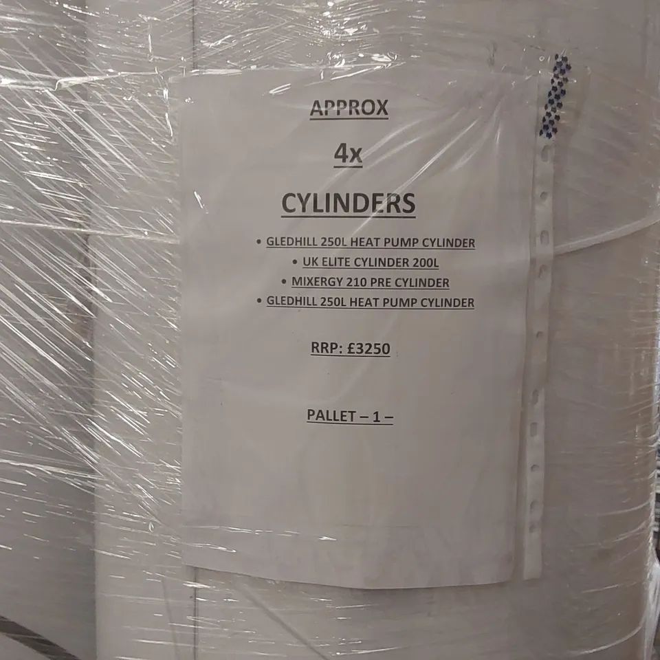 PALLET CONTAINING APPROXIMATELY 4x CYLINDERS