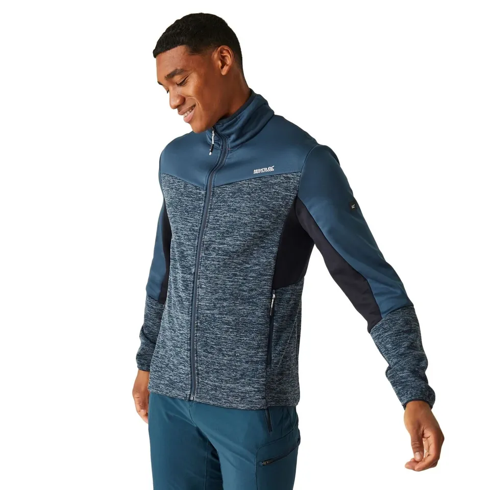 BRAND NEW REGATTA MENS COLADANE VI FULL ZIP FLEECE IN MOONLIGHT DENIM SIZE UK MEDIUM