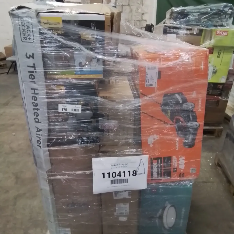 PALLET OF APPROXIMATELY 15 UNPROCESSED RAW RETURN HOUSEHOLD AND ELECTRICAL GOODS TO INCLUDE;