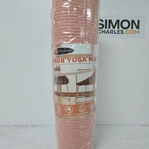 ACTIVE FOREVER NBR YOGA MAT IN PINK