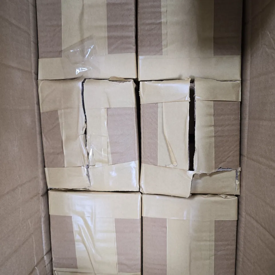 12 X BOXED PRE LIT ACRYLIC SANTA ORNAMENTS 