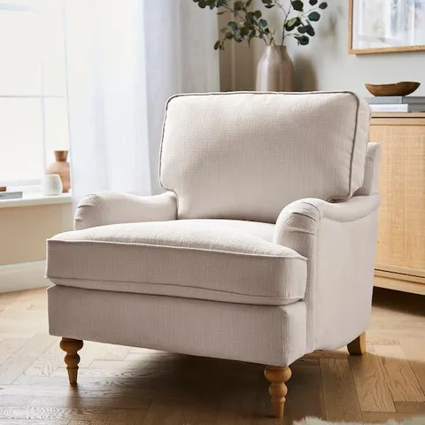 WISTERIA FABRIC CHAIR NATURAL CR835 880 X 780 X 650MM BOXED