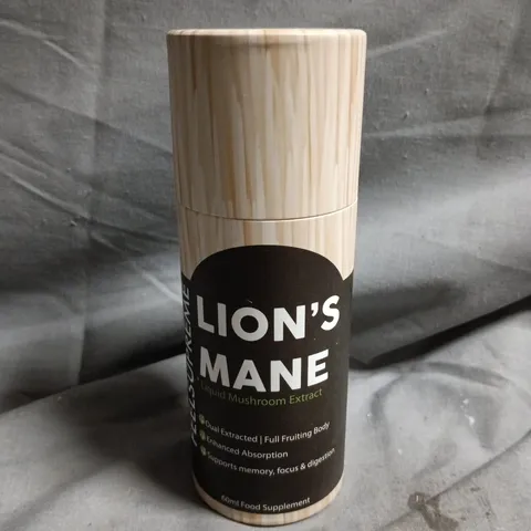 FEELSUPREME LION'S MANE LIQUID MUSHROOM EXTRACT 60ML FOOD SUPPLEMENT