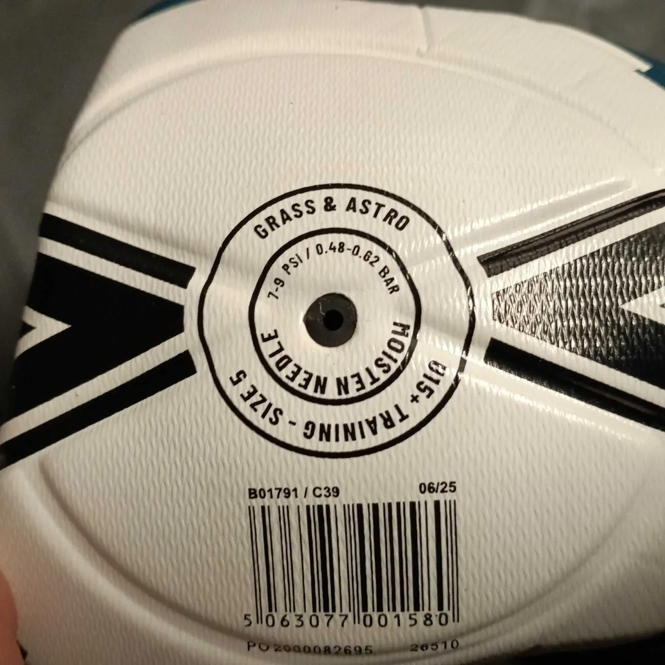 MITRE IMPEL FOOTBALL – SIZE 5, GRASS & ASTRO TURF, BLUE/WHITE