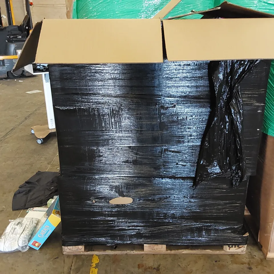 PALLET OF ASSORTED ITEMS INCLUDING: MAKEUP, FOOTBALL SHOES, MENS SHORTS, CHILDREN'S TOY, BOARD GAME, INSECT REPELLANT, PENCILS, PHONE CASE