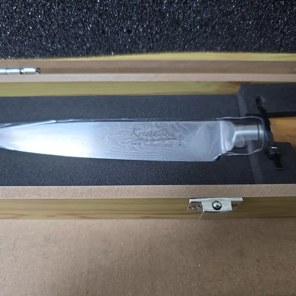 KATANA SAYA VG-10 DAMASCUS STEEL 67-LAYER 12CM UTILITY KNIFE
