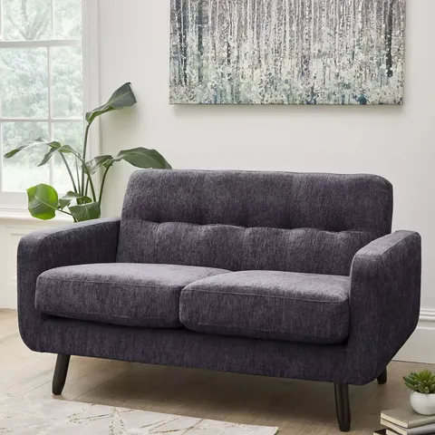 EVERYDAY OSLO FABRIC 2-SEATER SOFA - SLATE  - COLLECTION ONLY