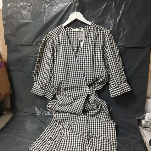 DANNI MINOGUE CHECK DRESS IN BLACK/WHITE - MONO SIZE 10