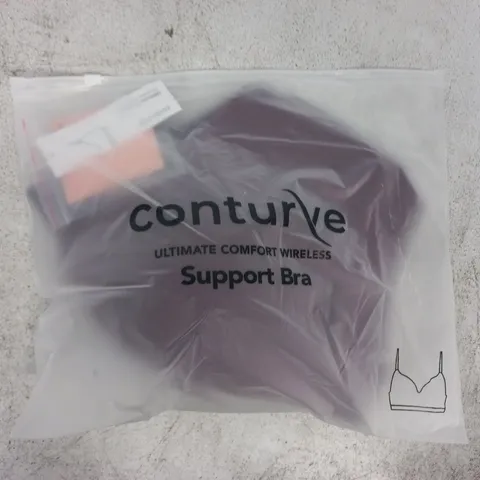 BAGGED CONTURVE SUPPORT BRA IN BURGUNDY SIZE 4XL