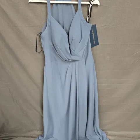 BLUESTONE SLEEVELESS BRIDESMAID DRESS - SIZE 16