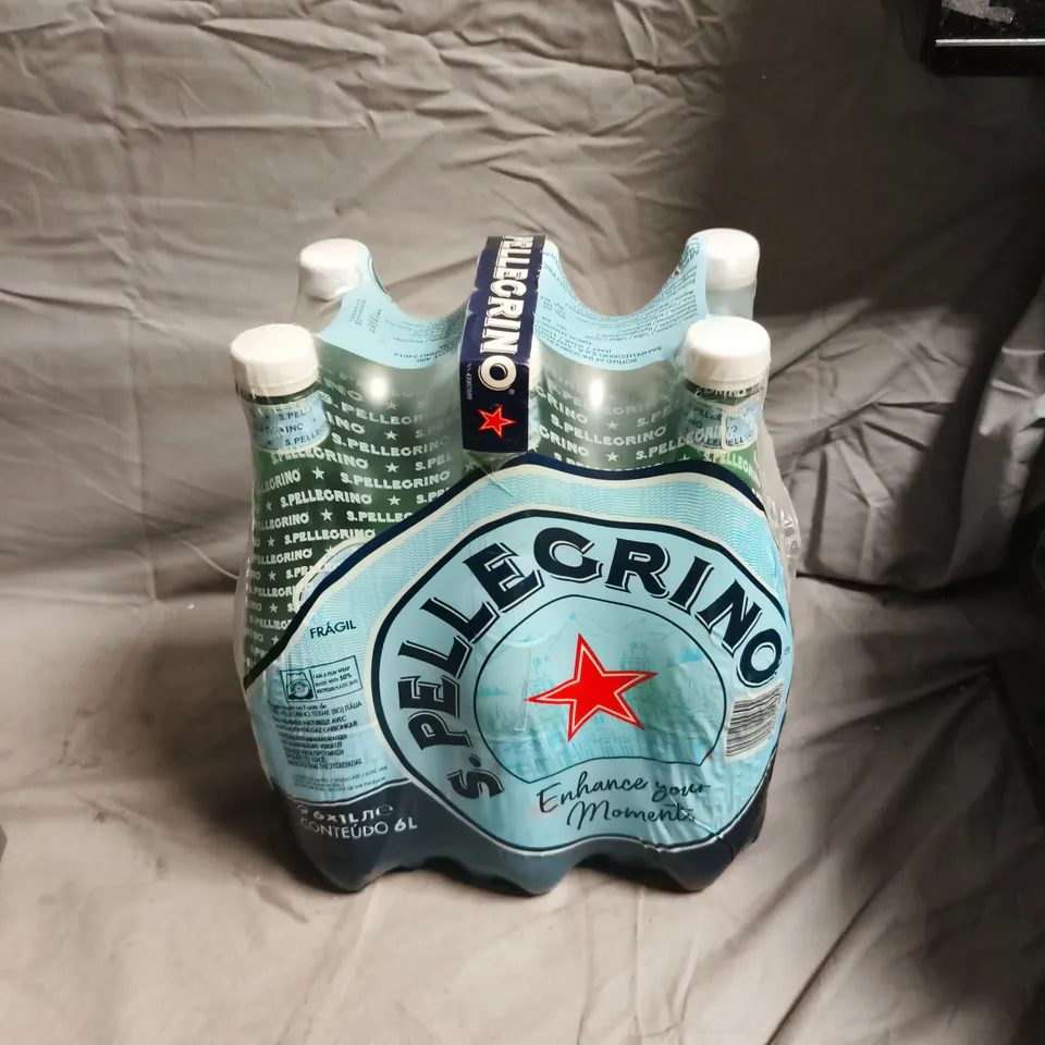 S.PELLEGRINO SPARKLING WATER – 6 X 1L BOTTLES 