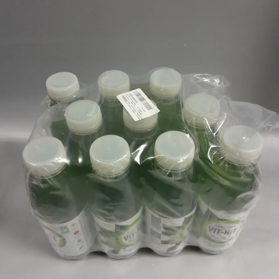 10 X SEALED LEAN & GREEN VIT-HIT DRINKS - 10 X 500ML APPLE & ELDERFLOWER 