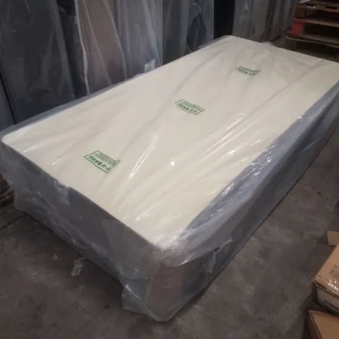 BAGGED 3FT SINGLE DIVAN BASE - 0 DRAWERS - GRAPHITE GREY
