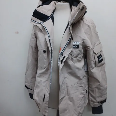 DOPE BEIGE WATERPROOF COAT - SIZE SMALL