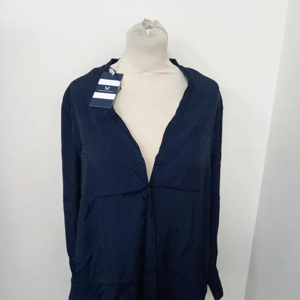 CREW CLOTHING COMPANY ARABELLA JACQUARD BLOUSE SIZE 12 