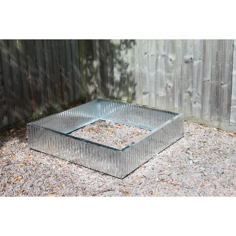 BOXED METAL RAISED GARDEN BED
