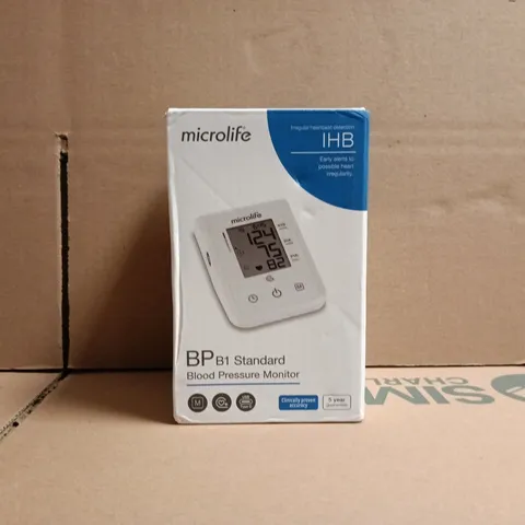BOXED MICROLIFE BP B1 STANDARD BLOOD PRESSURE MONITOR