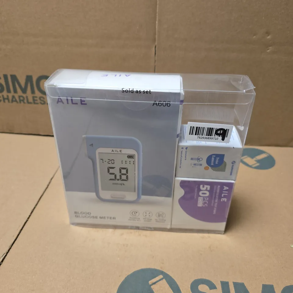 BOXED AILE BLOOD GLUCOSE METER WITH ACCESSORIES