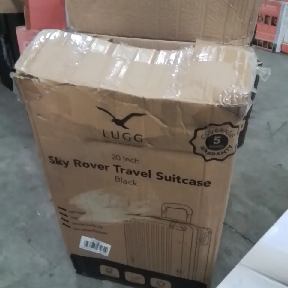 BOXED LUGG 20" SKYROVER TRAVEL SUITCASE BLACK