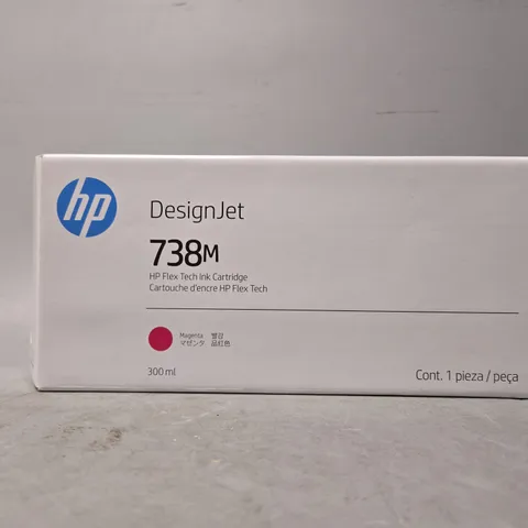 SEALED HP DESIGNJET 738M MAGENTA CARTRIDGE 300 ML