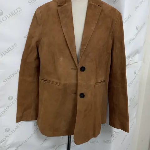 JAEGER BUTTON JACKET IN CAMEL - UK 10