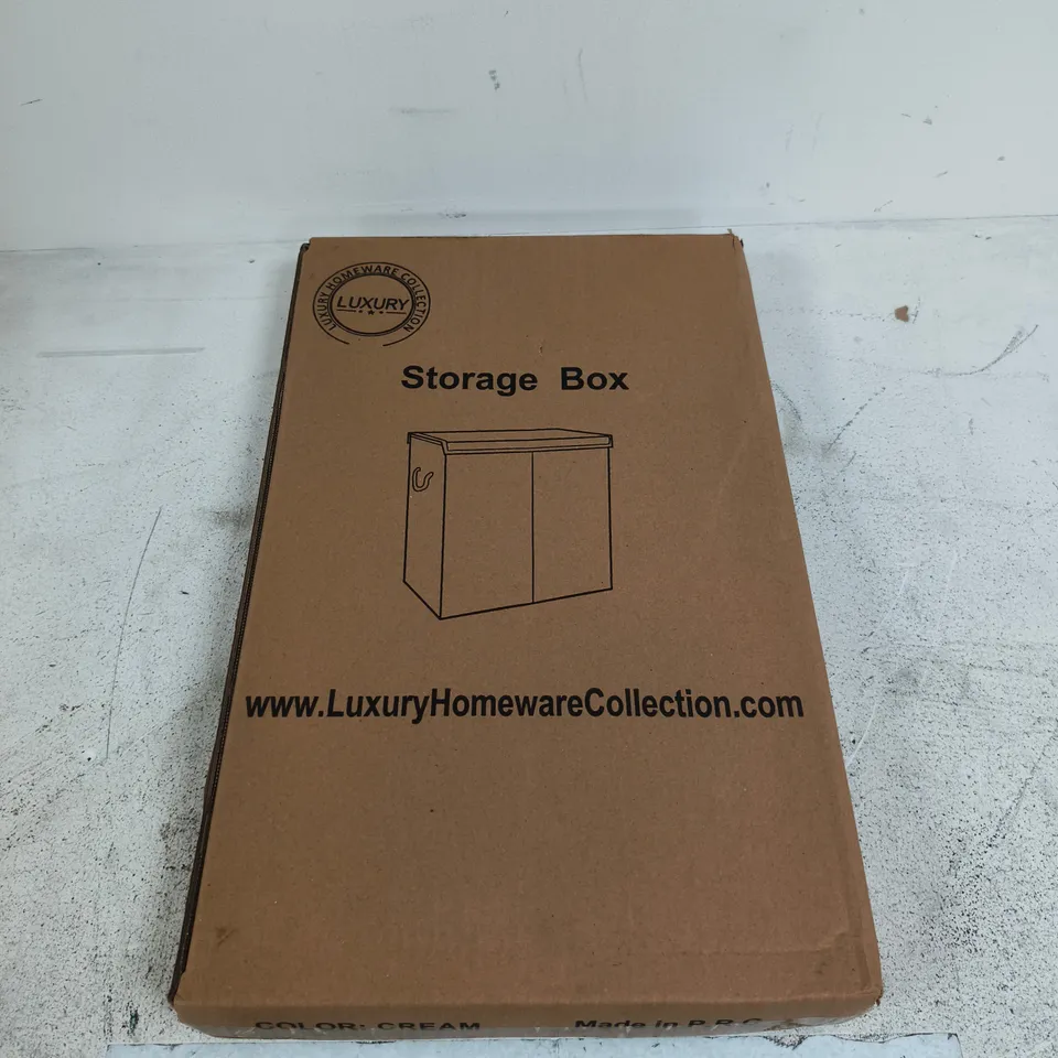LUXURY HOMEWARE COLLECTION STORAGE BOX – CREAM (BOXED)